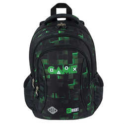 PLECAK SZKOLNY TRZYKOMOROWY LEKKI 20L ST.RIGHT BP-26 DLA GRACZA GREEN GAME