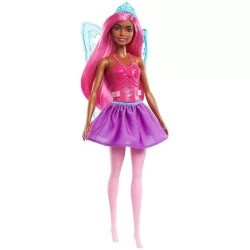 BARBIE LALKA WRÓŹKA DREAMTOPIA FIGURKA RÓŻOWE WŁOSY FWK85 MATTEL