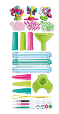 FABRYKA DŁUGOPISÓW MOTYLKI ZESTAW KREATYWNY DIY AKCESORIA CLEMENTONI