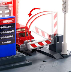 MATCHBOX ACTION DRIVERS SZPITAL HELIKOPTER RATUNKOWY AMBULANS KARETKA AUTO