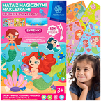 ZESTAW KREATYWNY MATA Z MAGICZNYMI NAKLEJKAMI XL ASTRA 104 NAKLEJKI SYRENKI