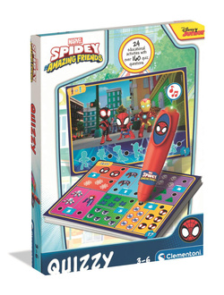 QUIZ INTERAKTYWNY SPIDEY SPIDERMAN MÓWIĄCE PIÓRO EDUKACYJNY CLEMENTONI