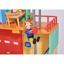 STRAŻAK SAM DUŻA STACJA RATUNKOWA REMIZA I FIGURKA