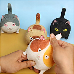 GUMOWY KOTEK ANTYSTRESOWY ASKATO GNIOTEK DO ŚCIASKANIA ROZCIĄGANIA BIAŁY