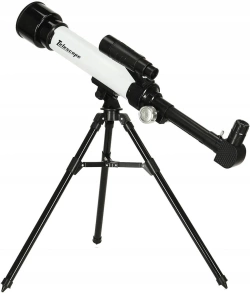 TELESKOP ASTRONOMICZNY NA STATYWIE Z UCHWYTEM NA TELEFON LUNETA 60x 30x