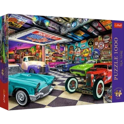 PUZZLE 1000 ELEMENTÓW PREMIUM GARAŻ KOLEKCJONERA SAMOCHODÓW 10845 TREFL