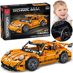 KLOCKI KONSTRUKCYJNE PORSCHE GT SAMOCHÓD WYŚCIGOWY SPORTOWY 1268el 1:14