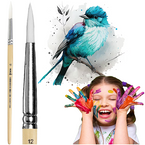 PĘDZEL OKRĄGŁY PĘDZELEK NYLONOWY KOH-I-NOOR PROFESJONALNY PRECYZYJNY NR 12