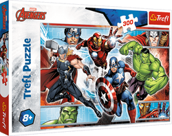 PUZZLE MARVEL AVENGERS 300 ELEMENTÓW HULK IRONMAN THOR 23000 TREFL