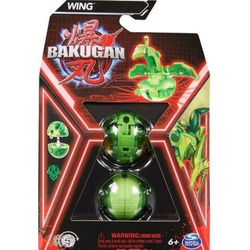 BAKUGAN WING FIGURKA BITEWNA KULA TRANSFORMUJĄCA ZIELONA KARTY KOD DO GRY