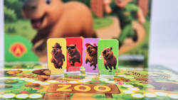 KAPIBARY W AKCJI WYŚCIGOWA GRA PLANSZOWA UCIECZKA W ZOO KOSTKA ALEXANDER