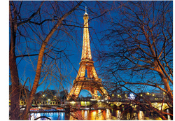 PUZZLE PARYŻ WIEŻA EIFFLA NOCĄ WIDOK UKŁADANKA 2000 ELEMENTÓW CLEMENTONI
