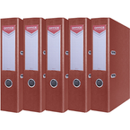 SEGREGATOR A4/75mm OFFICE PRODUCTS Z DŹWIGNIĄ PP BORDOWY 5 SZTUK