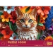 PUZZLE 1000 ELEMENTÓW KOT Z EFEKTEM 3D UKŁADANKA 40-LECIE TREFL 40040