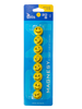MAGNESY EMOTIKONY BUŹKI DO TABLIC ŻÓŁTE OCZKO  20mm 8SZT TETIS