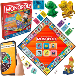 MONOPOLY BANKOWOŚĆ MOBILNA GRA EKONOMICZNA PLANSZOWA WERSJA POLSKA HASBRO