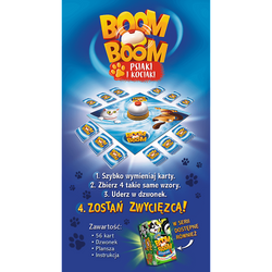 GRA PLANSZOWA BOOM BOOM PSIAKI I KOCIAKI TREFL DZWONEK KARTY