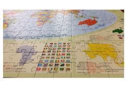 PUZZLE EDUKACYJNE MAPA ŚWIATA 260 EL 60X40 GŁOWALA