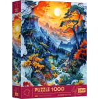 PUZZLE 1000 ELEMENTÓW DOLINA Z EFEKTEM 3D UKŁADANKA 40-LECIE TREFL 40045