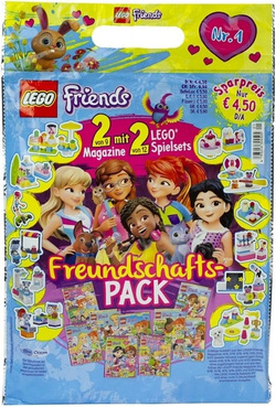 LEGO FRIENDS NR.1/2 GAZETKI 2 MAGAZYNY + 2 DODATKI DO ZBUDOWANIA KLOCKI