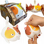 GUMOWY KOTEK ANTYSTRESOWY ASKATO GNIOTEK DO ŚCIASKANIA ROZCIĄGANIA BIAŁY