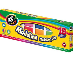 MODELINA SZKOLNA DLA DZIECI 18 KOLORÓW ELASTYCZNA ASTRA AS