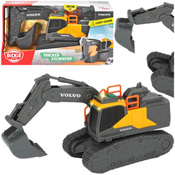 KOPARKA GĄSIENICOWA VOLVO POJAZD BUDOWLANY ŚWIATŁO DŹWIĘK RUCHOME ELEMENTY