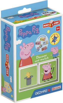 GEOMAG KLOCKI MAGNETYCZNE MAGICUBE ŚWINKA PEPPA 1+