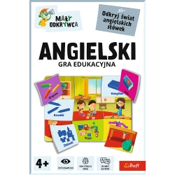 GRA EDUKACYJNA DLA DZIECI ANGIELSKI MAŁY ODKRYWCA UKŁADANKA TREFL 02812