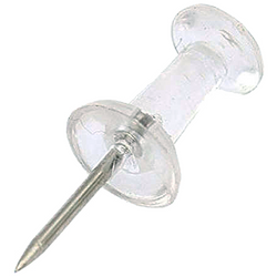 PINEZKI TABLICOWE BECZUŁKI TRANSPARENTNE PRZEZROCZYSTE TRES - 2 op.