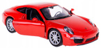 PORSCHE 911 CARRERA S CZERWONY  METALOWY AUTO MODEL KOLEKCJONERSKI WELLY
