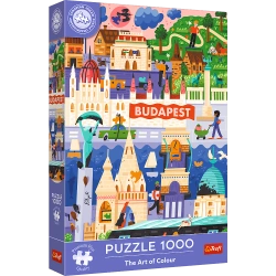 PUZZLE 1000 ELEMENTÓW ART OF COLOUR BUDAPESZT WĘGRY UKŁADANKA TREFL 12107