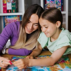 PUZZLE 2x500 ELEMENTÓW SIELANKOWE ŻYCIE MIASTECZKO UKŁADANKA 37494 TREFL