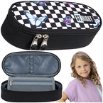 PIÓRNIK SZKOLNY SASZETKA USZTYWNIONA ST.RIGHT MAJEWSKI SZACHOWNICA MOTYLE