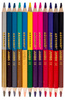 KREDKI OŁÓWKOWE ASTRA DWUSTRONNE GRUBE JUMBO ASTRINO 24 KOLORY + TEMPERÓWKA