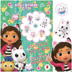 KOCI DOMEK GABI KSIĄŻECZKA KSIĄŻECZ-KOT-KA Z DUŻYMI NAKLEJKAMI KOLOROWANKA