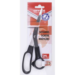 NOŻYCZKI BIUROWE KLASYCZNE 21CM OFFICE PRODUCTS STAL NIERDZEWNA - 2 sztuki