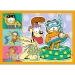 PUZZLE 4w1 GARFIELD KOCHA LAZANIĘ NICKELODEON UKŁADANKA 34673 TREFL