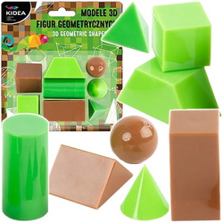 MODELE 3D FIGUR GEOMETRYCZNYCH KIDEA EDUKACYJNE BRYŁY PIXELE 8 FIGUR