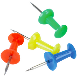 PINEZKI DO TABLICY KORKOWEJ BECZUŁKI KOLOROWE OPAKOWANIE 50 SZTUK BERLINGO