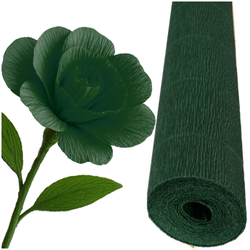 KREPINA WŁOSKA 561 BIBUŁA MARSZCZONA 50x250cm 180g CIEMNA ZIELEŃ