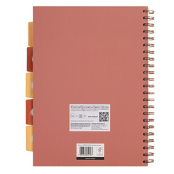 KOŁOZESZYT A4 ZESZYT NA SPIRALI W KRATKĘ 100K 80g STRIGO PADS AFRYKA BEŻOWY