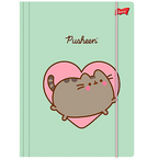TECZKA Z GUMKĄ A4 PUSHEEN KOT KOTEK LAMINOWANA SZKOLNA MAJEWSKI MINT