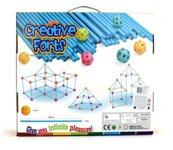 SŁOMKI KONSTRUKCYJNE GIGANT 118 ELEMENTÓW KLOCKI SZTYWNE PRO KIDS