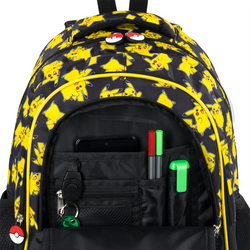 PLECAK SZKOLNY 3-KOMOROWY ST.MAJEWSKI BPL-59 POKEMON PIKACHU