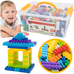 KLOCKI KONSTRUKCYJNE MAŁYCH GENIUSZY KOLOROWE BASIC 668 ELEMENTÓW ASKATO