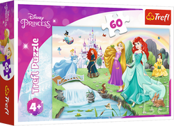 PUZZLE 60 ELEMENTÓW POZNAJ KSIĘŻNICZKI DISNEY 17361 UKŁADANKA TREFL