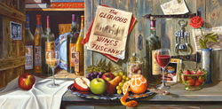 PUZZLE VINTAGE WŁOSKIE SKARBY WINO KIELISZEK OWOCE 4000 EL CASTORLAND
