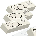 GUMKA DO ŚCIERANIA MAZANIA OŁÓWKA MYSZKA BIAŁA ELASTYCZNA INTERDRUK - 3 szt