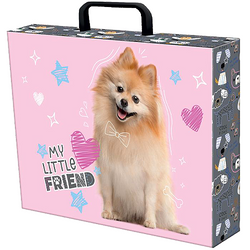 TECZKA Z RĄCZKĄ GRUBA TWARDA XL A4 MY LITTLE FRIEND SWEET POMERANIAN PIESEK